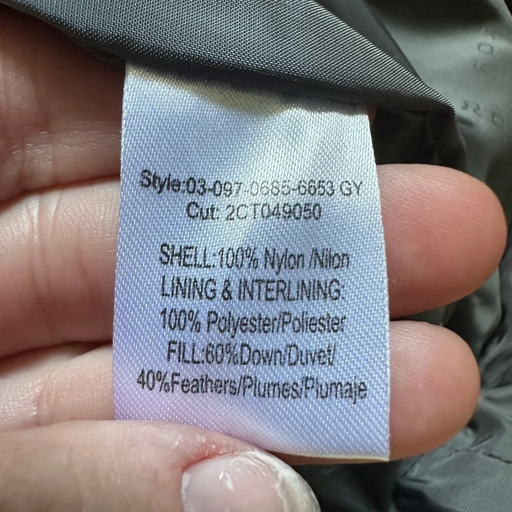 Roper Mens Grey Plaid Down Fill Puffer Vest Size M 03-097-0685-6653 GY